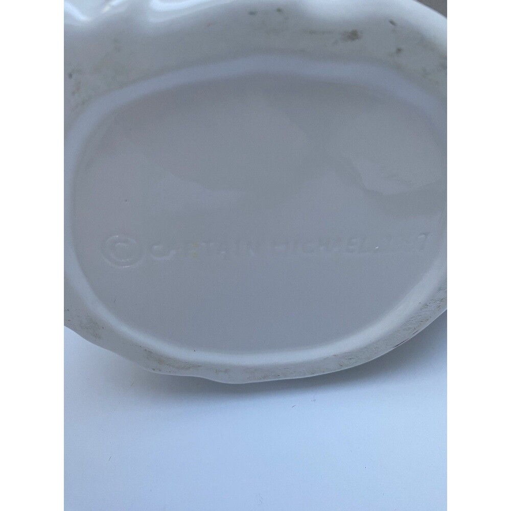 Vintage Santa Head Ceramic Pitcher Christmas Holiday Cheer 1997 Captain Michael - Picture 6 of 7